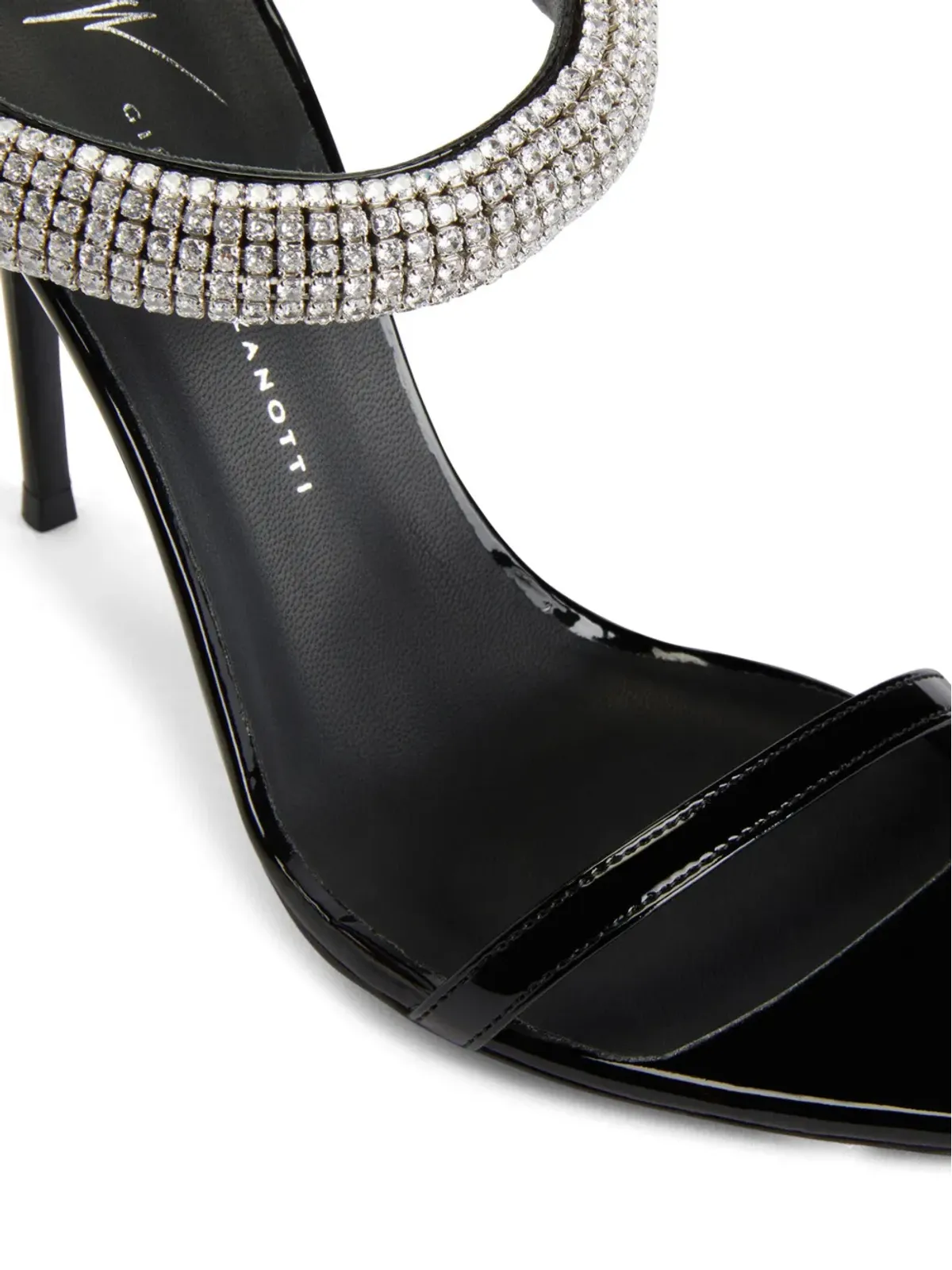 Giuseppe Zanotti ブラック Intriigo Galassia サンダル 105mmヒール - 画像4