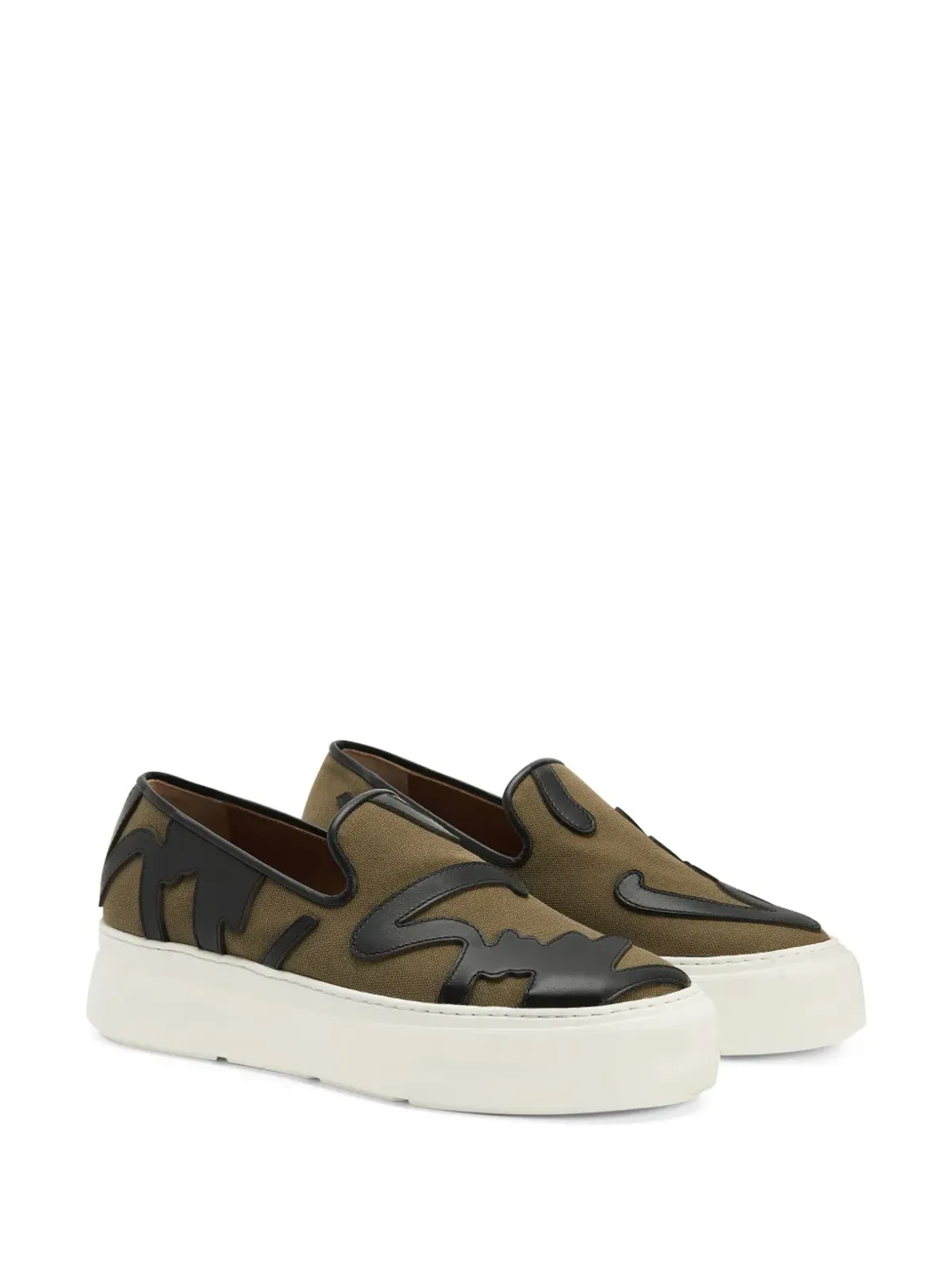 Giuseppe Zanotti GZ Mike Sign ローファー - グリーン - 画像2