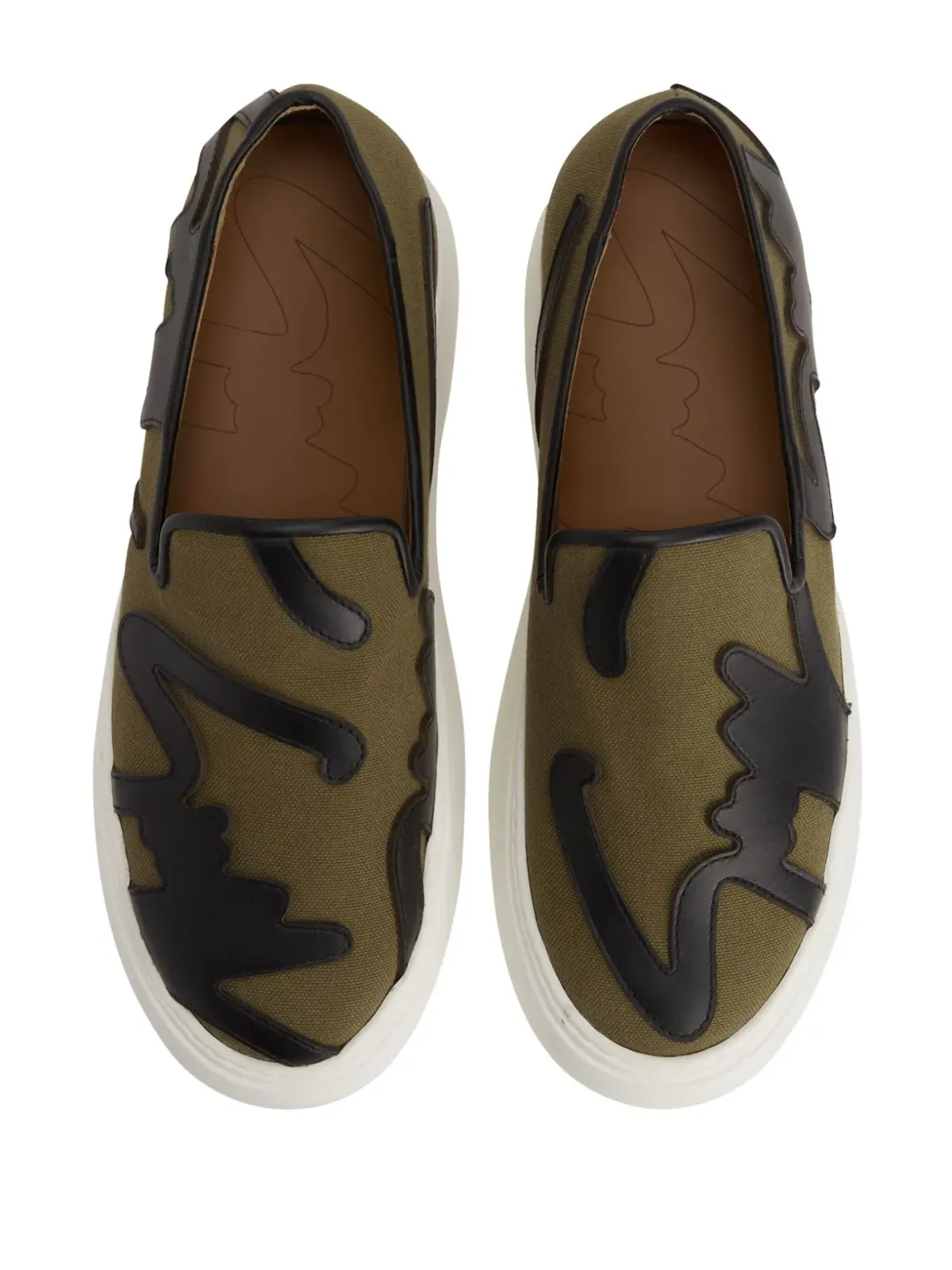 Giuseppe Zanotti GZ Mike Sign ローファー - グリーン - 画像4