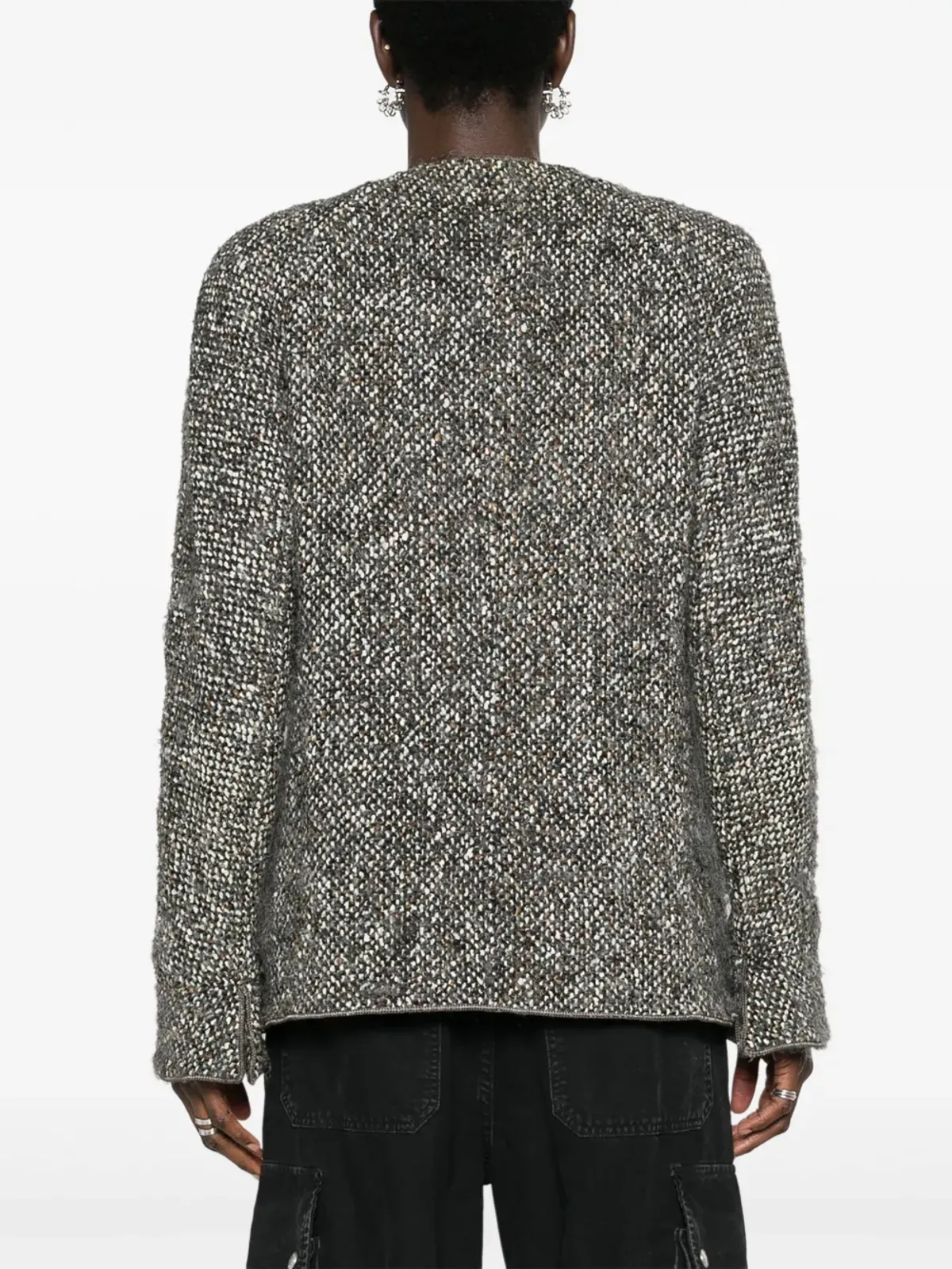 CHANEL ビンテージ 2000年代 ダブルブレスト ウールジャケット - グレー - 画像4