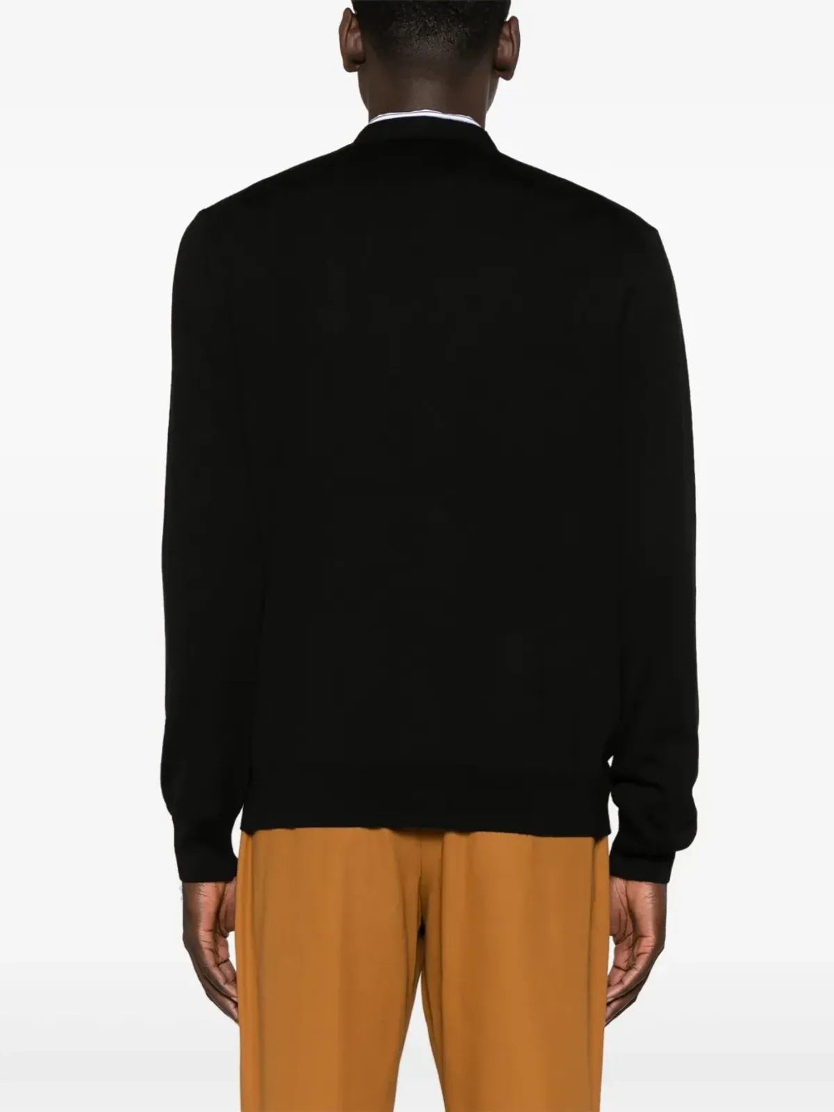 Maison Kitsuné Chillax Fox ウール カーディガン ブラック - 画像4
