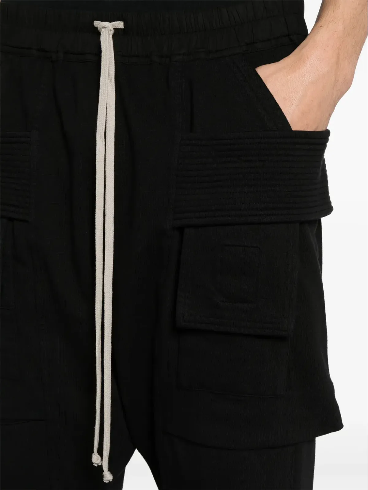Rick Owens DRKSHDW Creatch クロップドカーゴパンツ - ブラック - 画像5