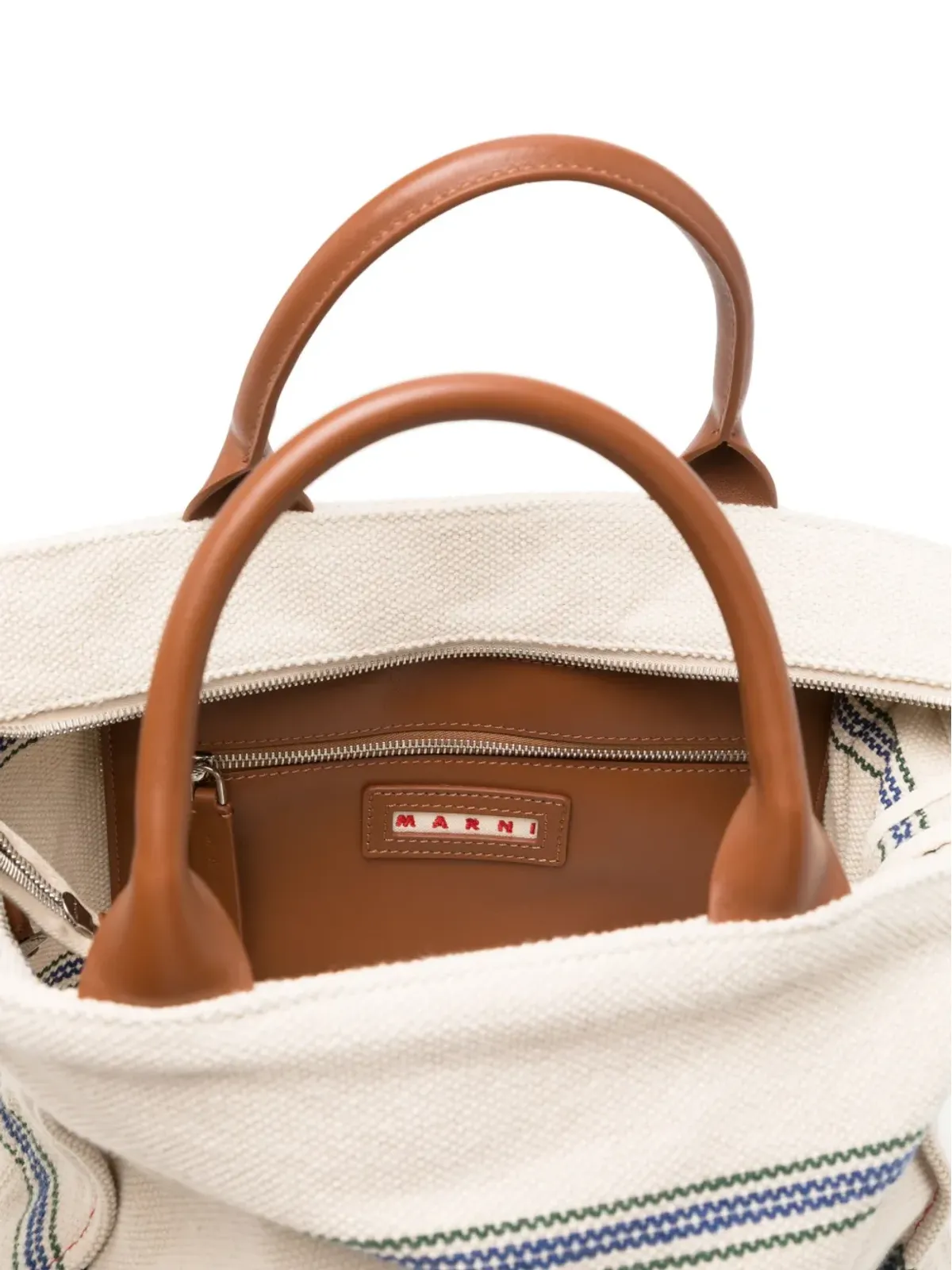 Marni ロゴプリント キャンバス トートバッグ - 画像5