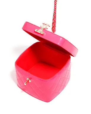 CHANEL ビンテージ 2015-2016 エナメル ミニ バニティバッグ - ピンク - サムネイル5