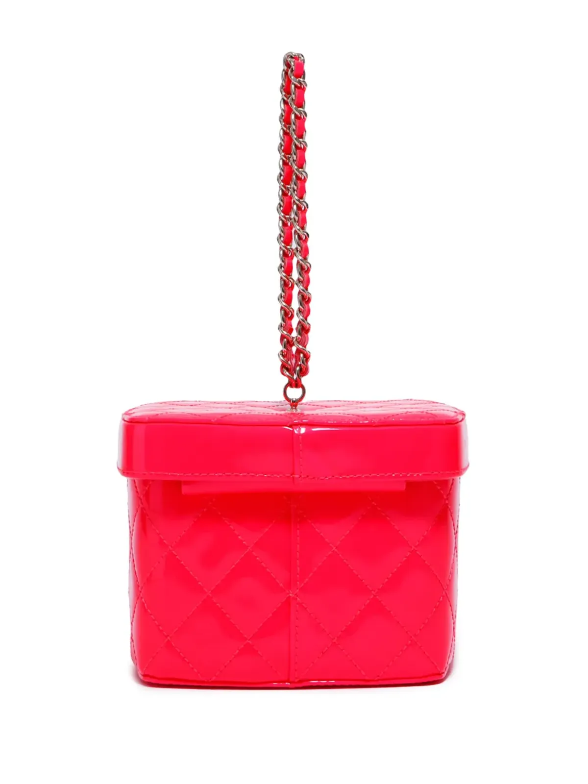 CHANEL ビンテージ 2015-2016 エナメル ミニ バニティバッグ - ピンク - 画像3
