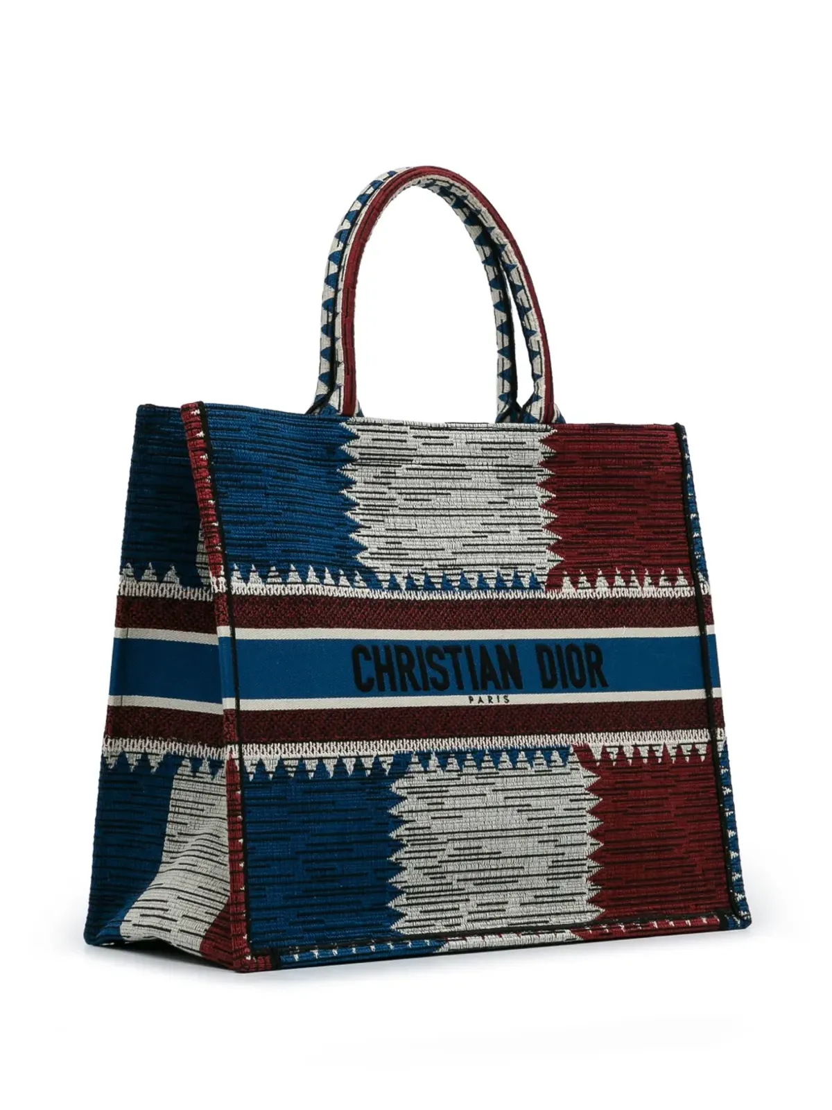 Christian Dior ビンテージ 2019年 大型 フレンチフラッグ ブックトートバッグ - ブルー - 画像3