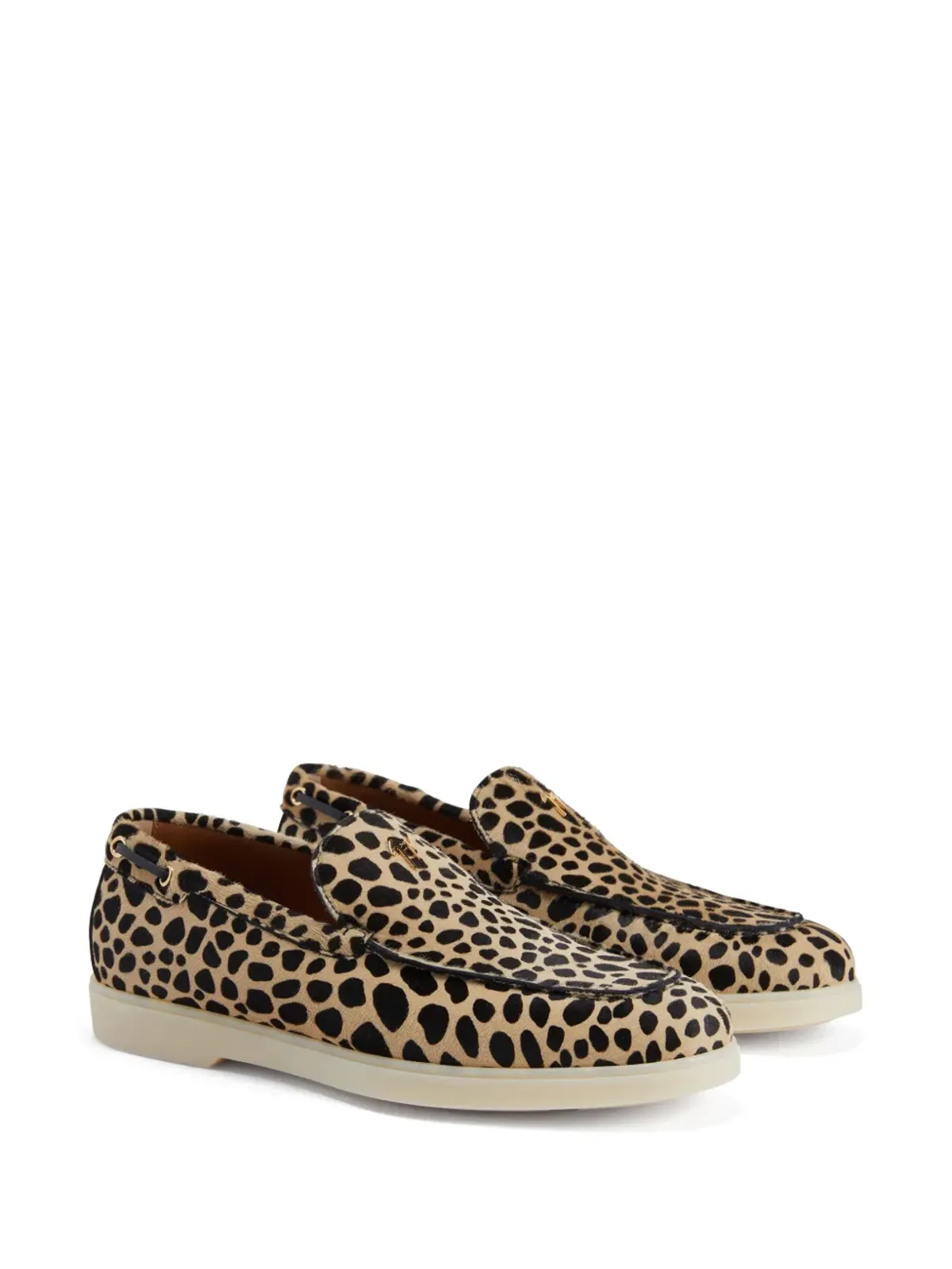 Giuseppe Zanotti マウイ レオパード柄 ローファー - ニュートラルカラー - 画像2