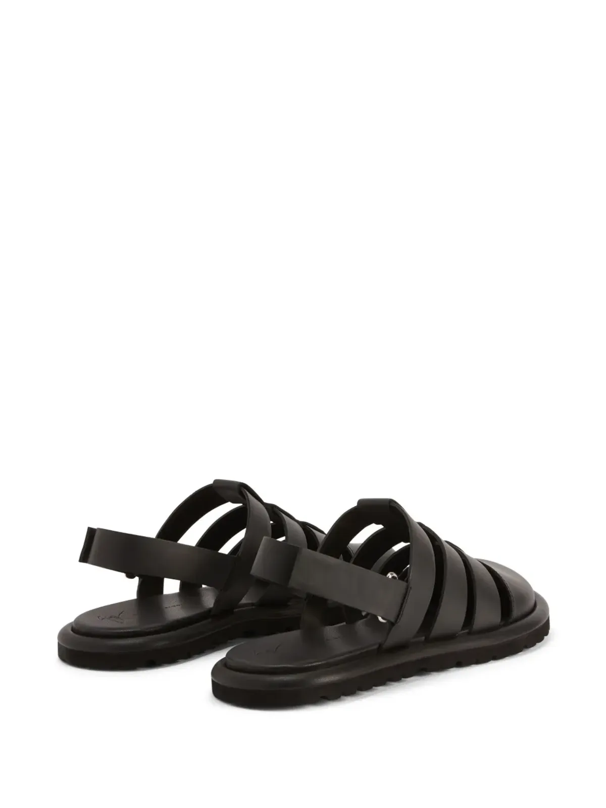 Giuseppe Zanotti Rusery レザー ケージ サンダル - ブラック - 画像3