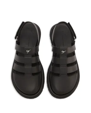 Giuseppe Zanotti Rusery レザー ケージ サンダル - ブラック - サムネイル4