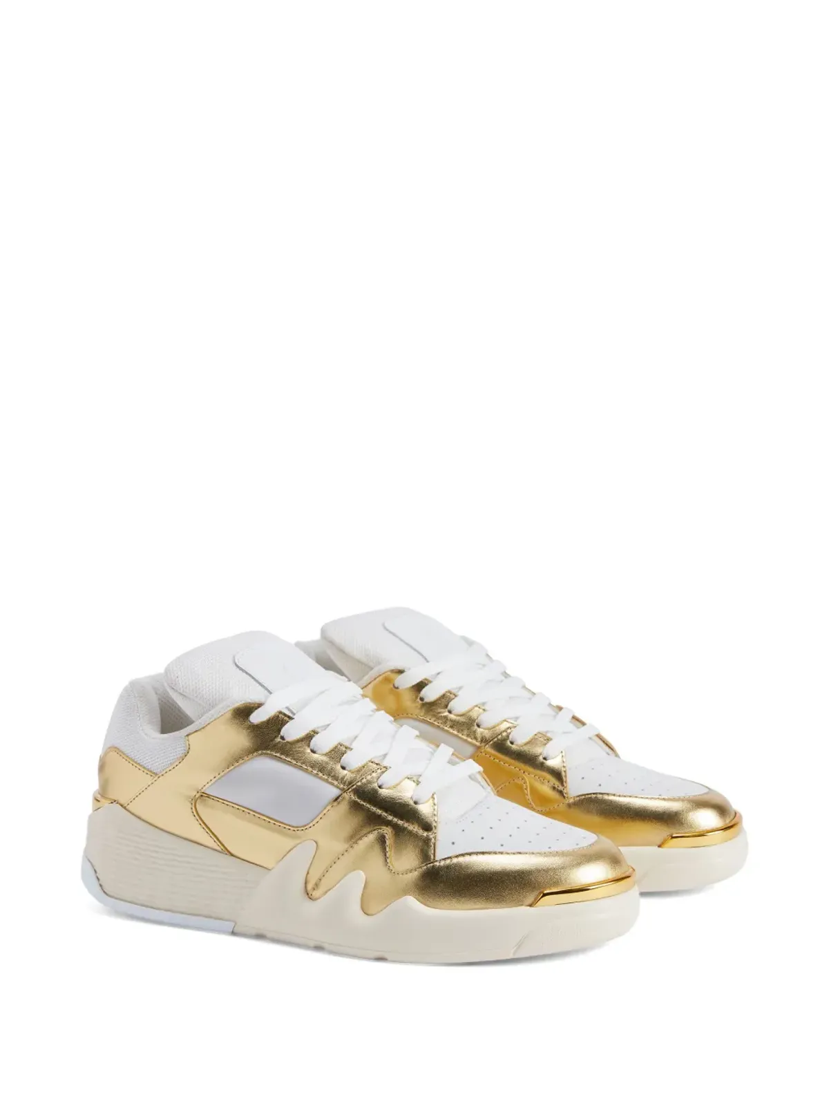 Giuseppe Zanotti Talon メタリック ローカットスニーカー - ゴールド - 画像2