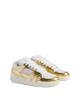 Giuseppe Zanotti Talon メタリック ローカットスニーカー - ゴールド - サムネイル2