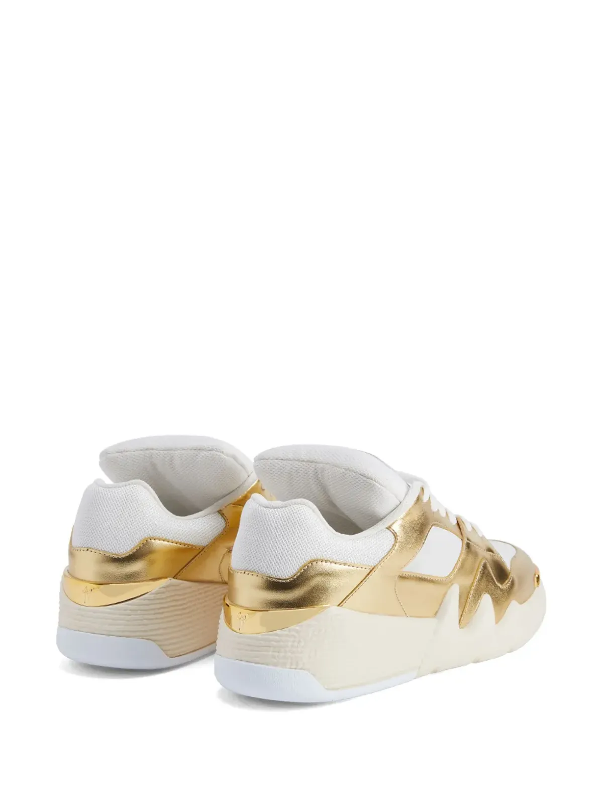 Giuseppe Zanotti Talon メタリック ローカットスニーカー - ゴールド - 画像3
