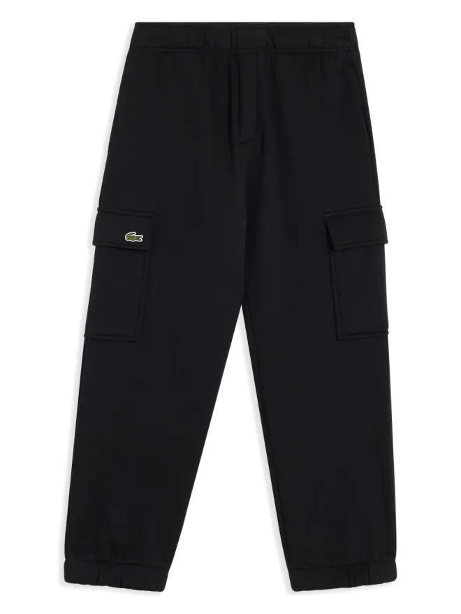 Lacoste Kids Lacoste Kids クロコダイル刺繍入りフリーストラックパンツ ブラックの商品画像