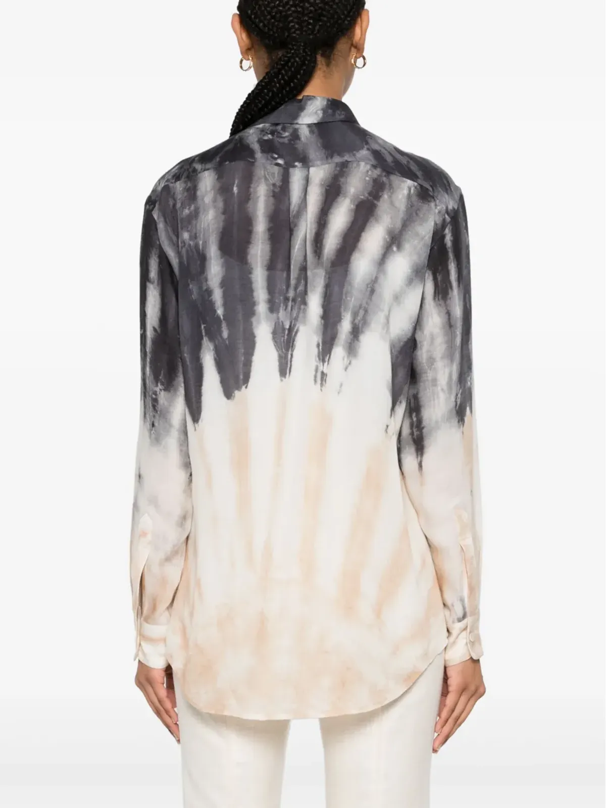 Gabriela Hearst Ferrara タイダイシャツ - 画像4