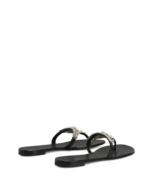Giuseppe Zanotti Clarett クリスタル装飾フラットサンダル - サムネイル3