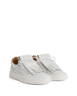 Giuseppe Zanotti GZ94 キルティー ロー・トップ レザートレーナー - ホワイト - サムネイル2