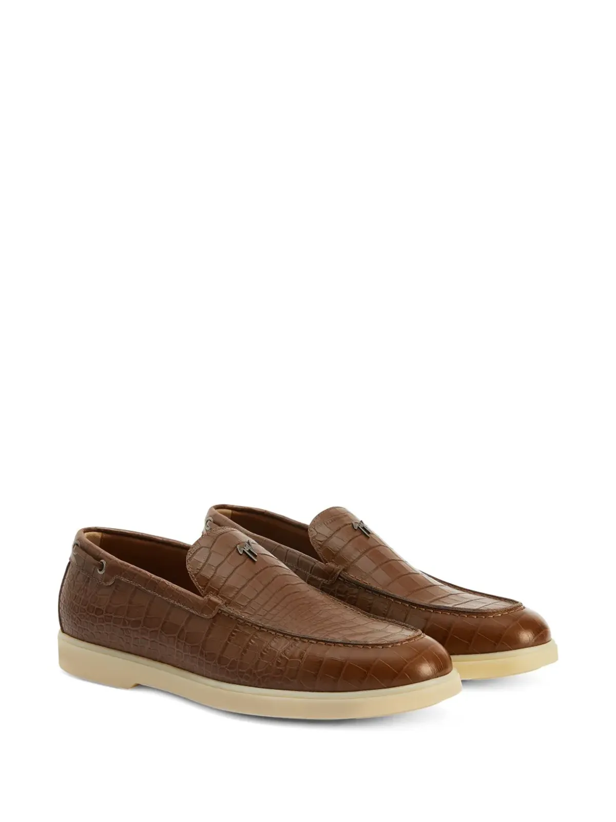 Giuseppe Zanotti The Maui レザー ローファー - ブラウン - 画像2