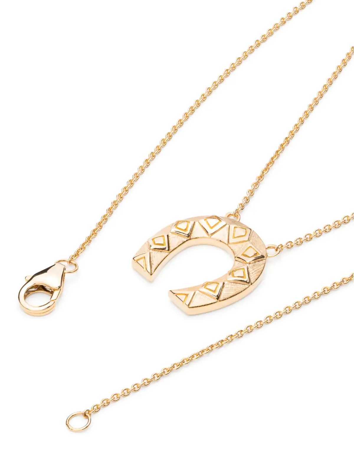 Harwell Godfrey 18kt イエローゴールド ミニホースシュー ペンダント ネックレス - 画像3