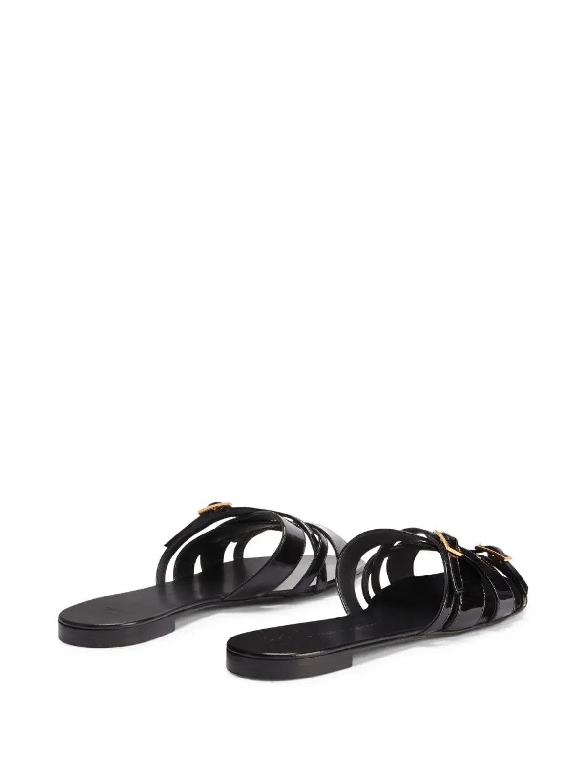 Giuseppe Zanotti アルヒマ レザー サンダル - ブラック - 画像3