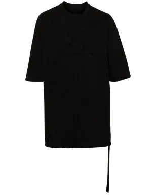 Rick Owens DRKSHDW パネルドコットンTシャツ - ブラック - サムネイル1