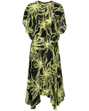 Colville ドレープ柄シルクドレス - サムネイル1