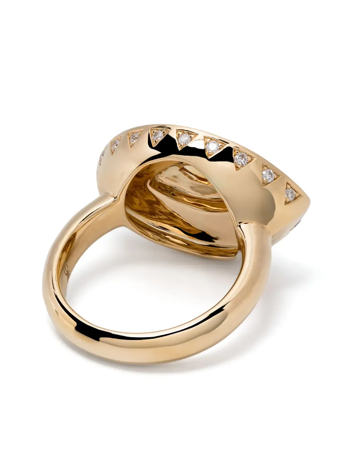 Harwell Godfrey 18K イエローゴールド クレオパトラの涙 ターコイズ カクテルリング - 画像3