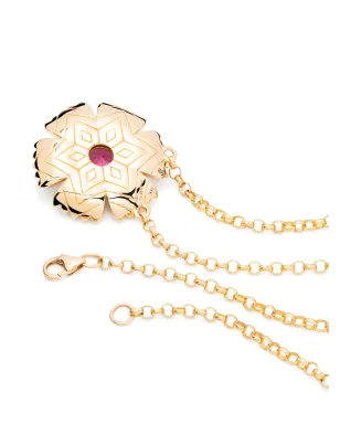 Harwell Godfrey 18kt yellow gold Petunia multi-stone necklace - サムネイル3