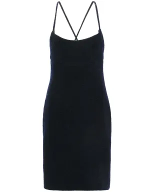 CHANEL ビンテージ 1994年のツイードミニドレス - ブルー - サムネイル1