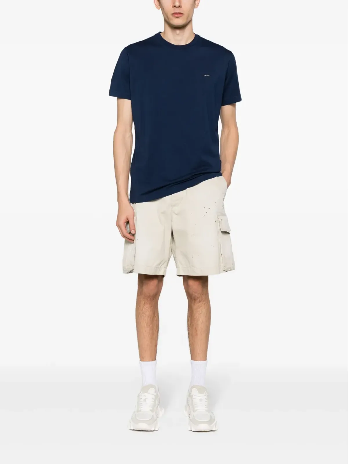 DSQUARED2 ロゴアップリケ コットンTシャツ - 画像2