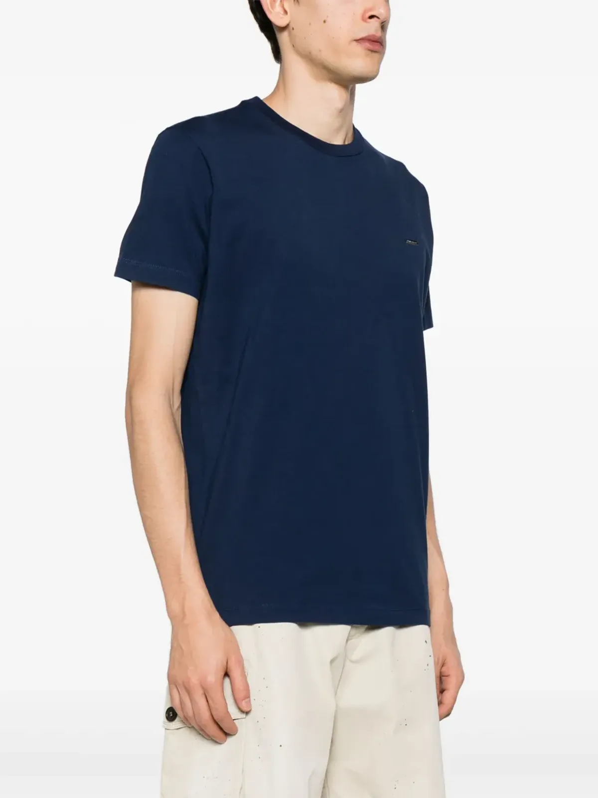 DSQUARED2 ロゴアップリケ コットンTシャツ - 画像3