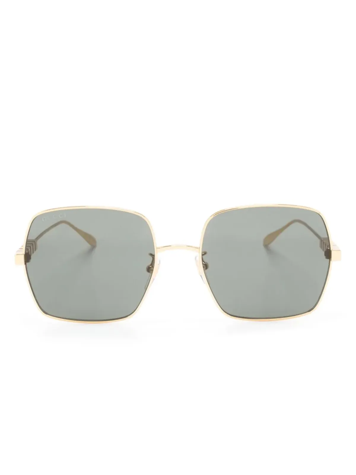 Gucci Eyewear ロゴ入りスクエアフレーム サングラス - 画像1