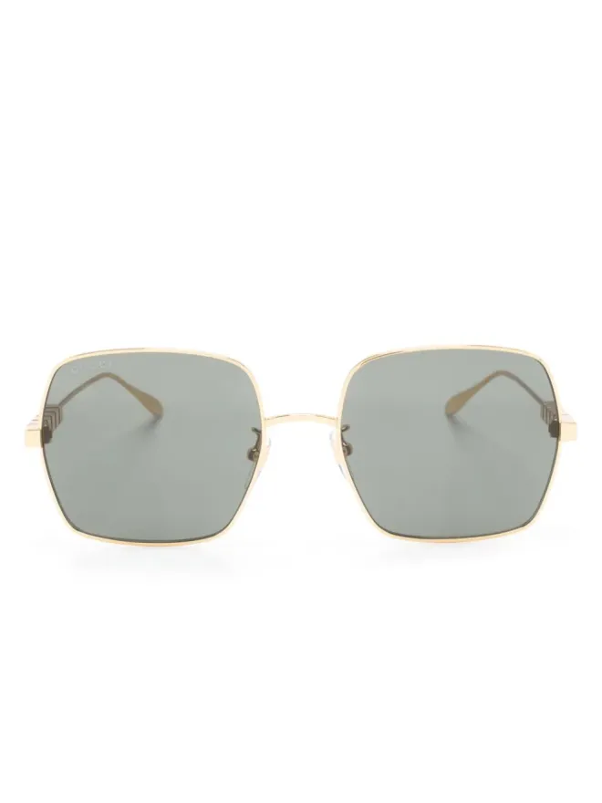 Gucci Eyewear Gucci Eyewear ロゴ入りスクエアフレーム サングラスの商品画像