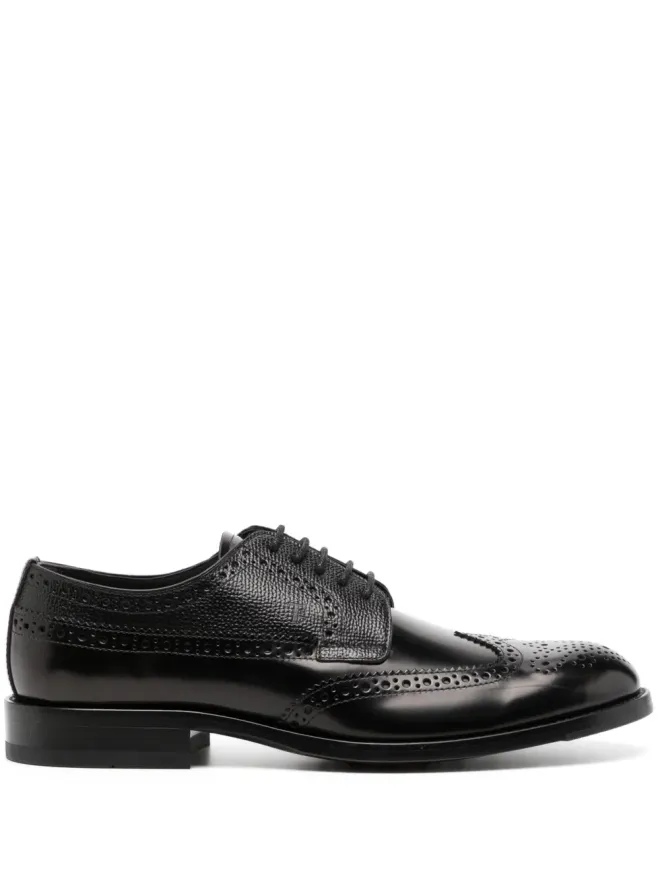 Tod's Tod's レースアップ レザー ブロッグス ブラックの商品画像