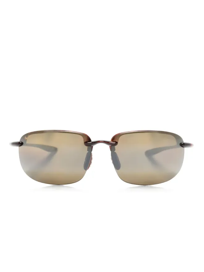 Maui Jim Maui Jim Ho'okipa XL リムレス サングラス - ブラウンの商品画像