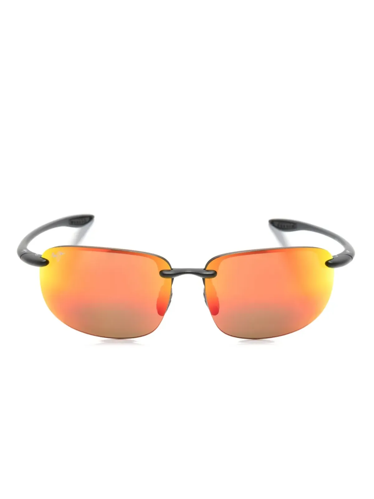 Maui Jim Ho'okipa レクタングルフレーム サングラス - ブラック - 画像1