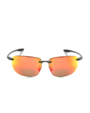 Maui Jim Ho'okipa レクタングルフレーム サングラス - ブラック - サムネイル1