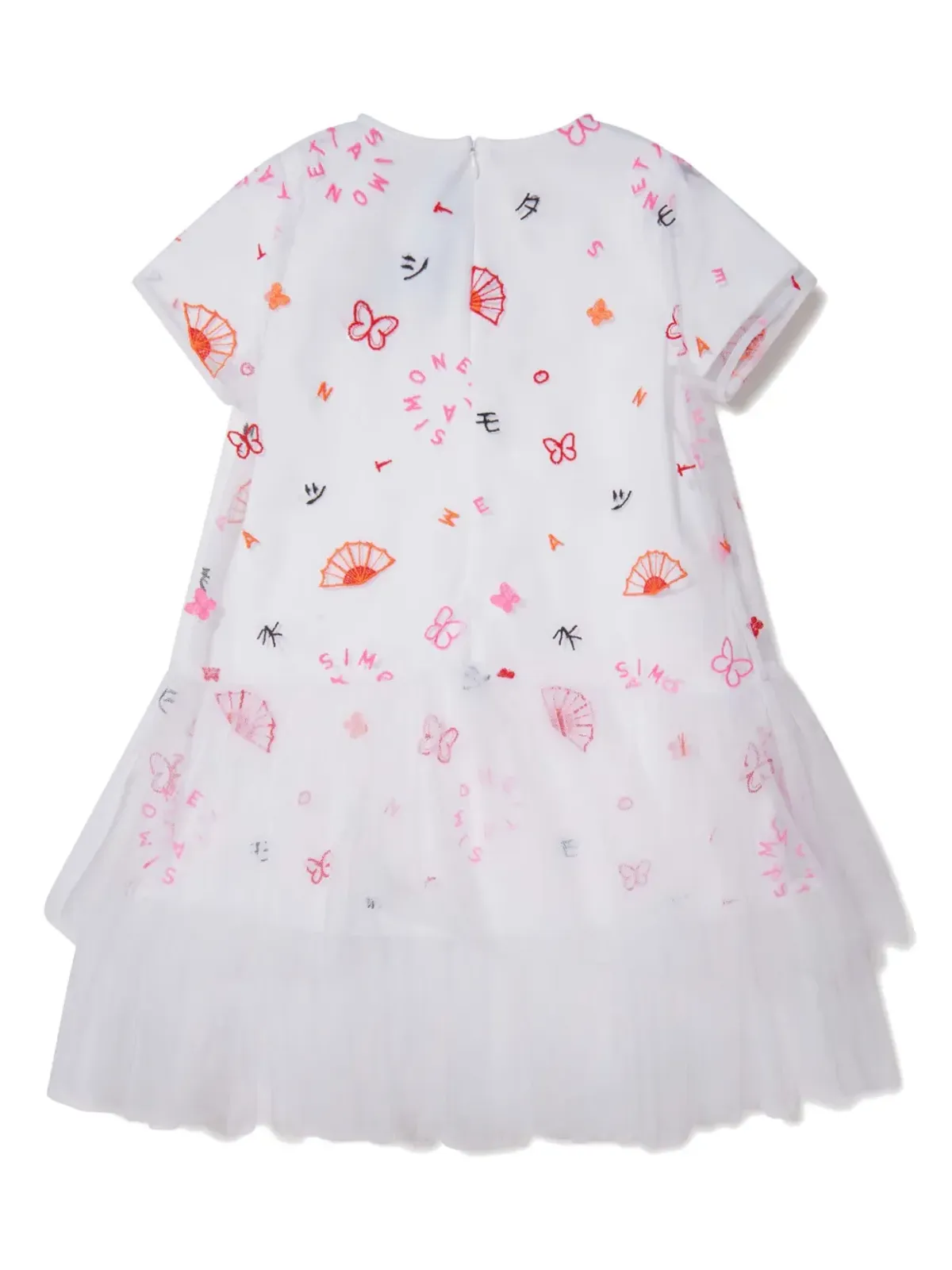 Simonetta フリルスカート刺繍ドレス - 画像2
