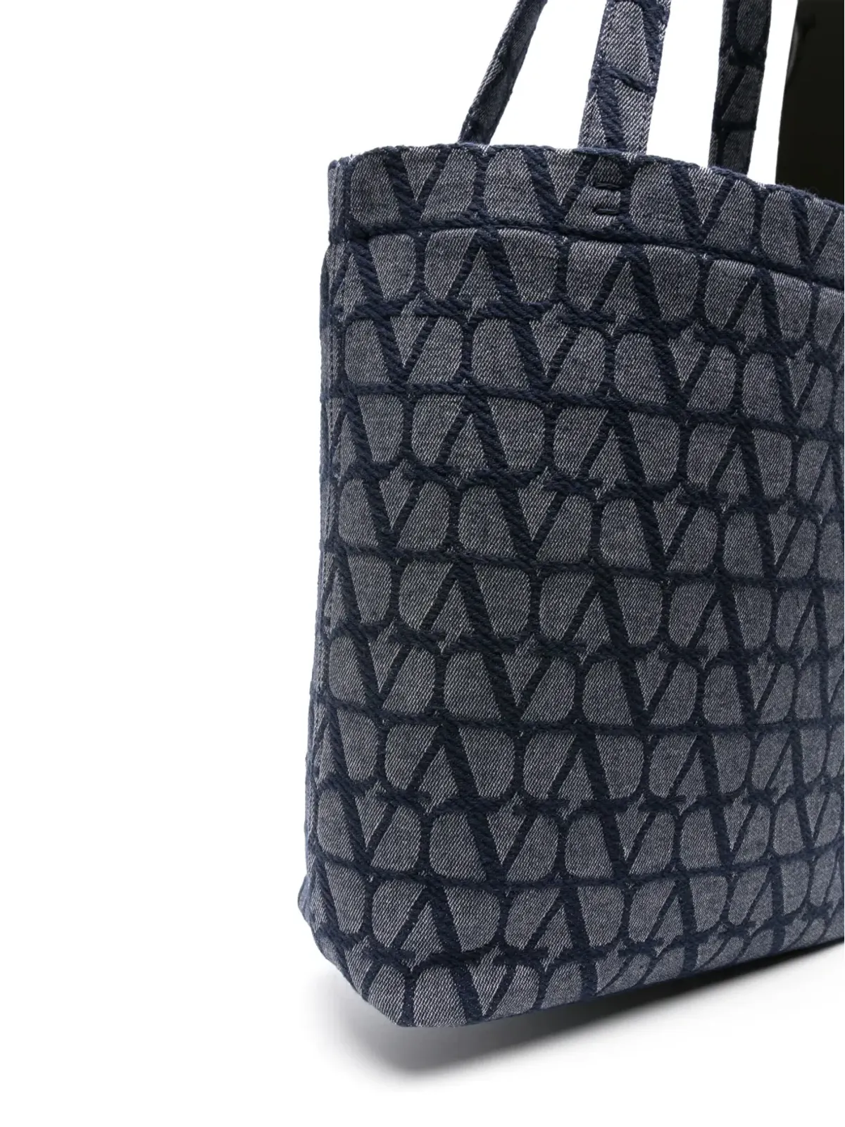 Valentino Garavani Vlogo デニム トートバッグ - 画像4