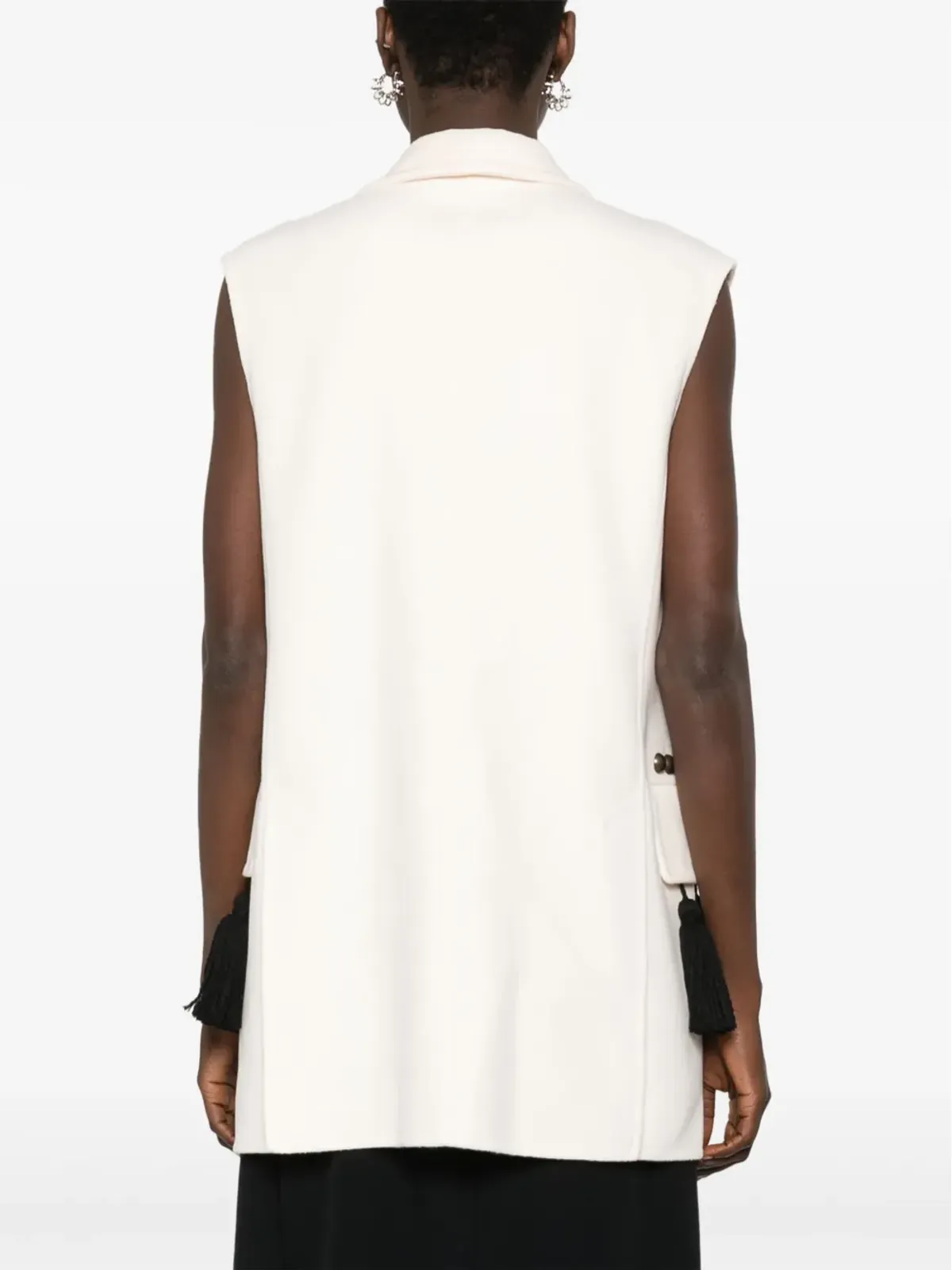 Max Mara タッセル装飾ジレ - 画像4