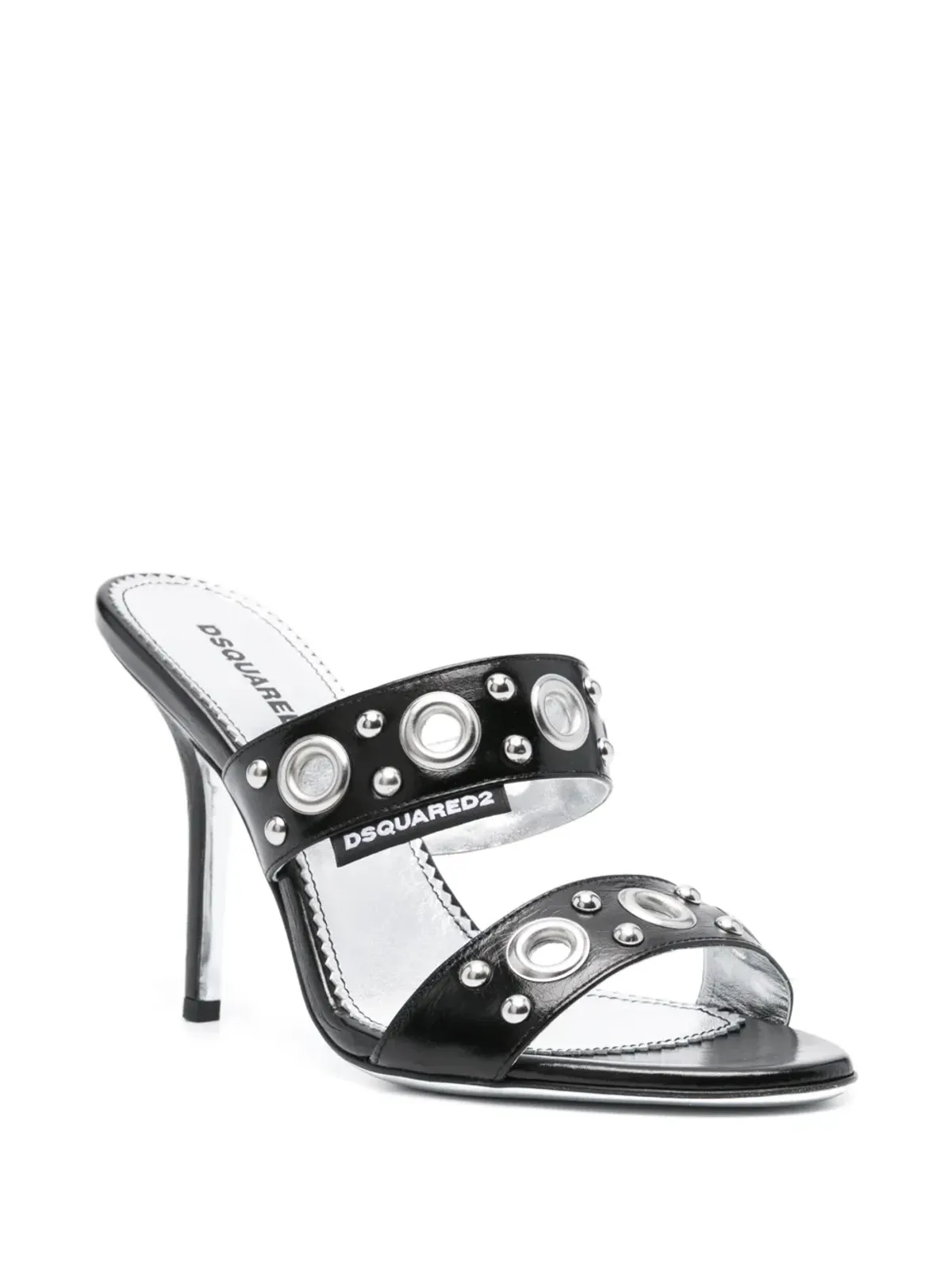 DSQUARED2 Gothic 100mm レザーサンダル - ブラック - 画像2