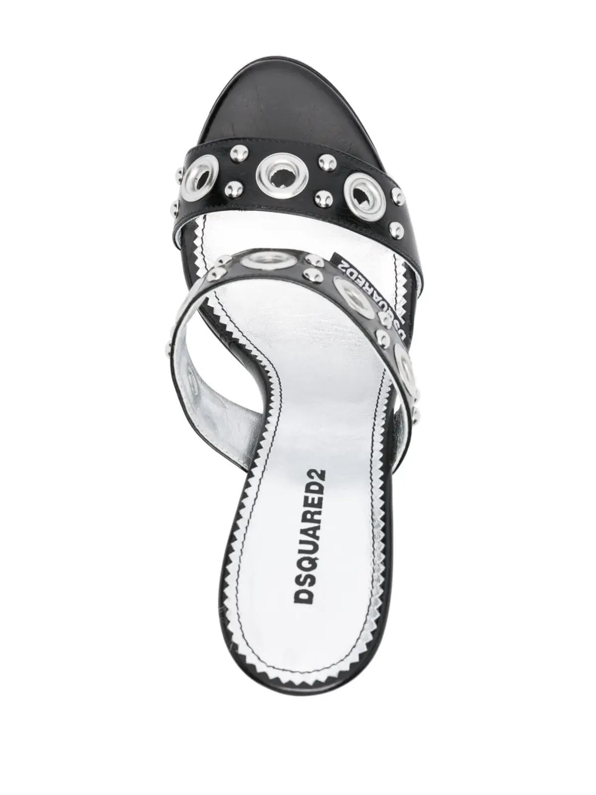 DSQUARED2 Gothic 100mm レザーサンダル - ブラック - 画像4