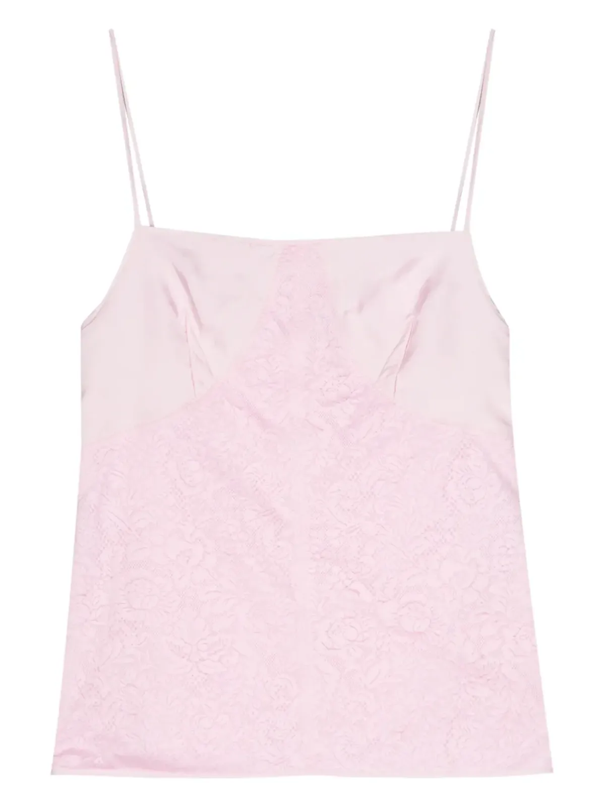 Jil Sander 花柄レースキャミソール - ピンク - 画像2