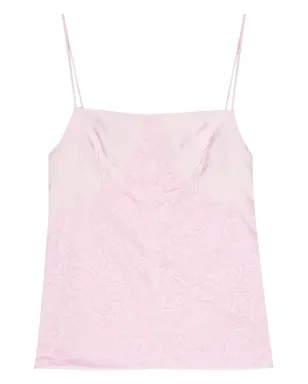 Jil Sander 花柄レースキャミソール - ピンク - サムネイル2