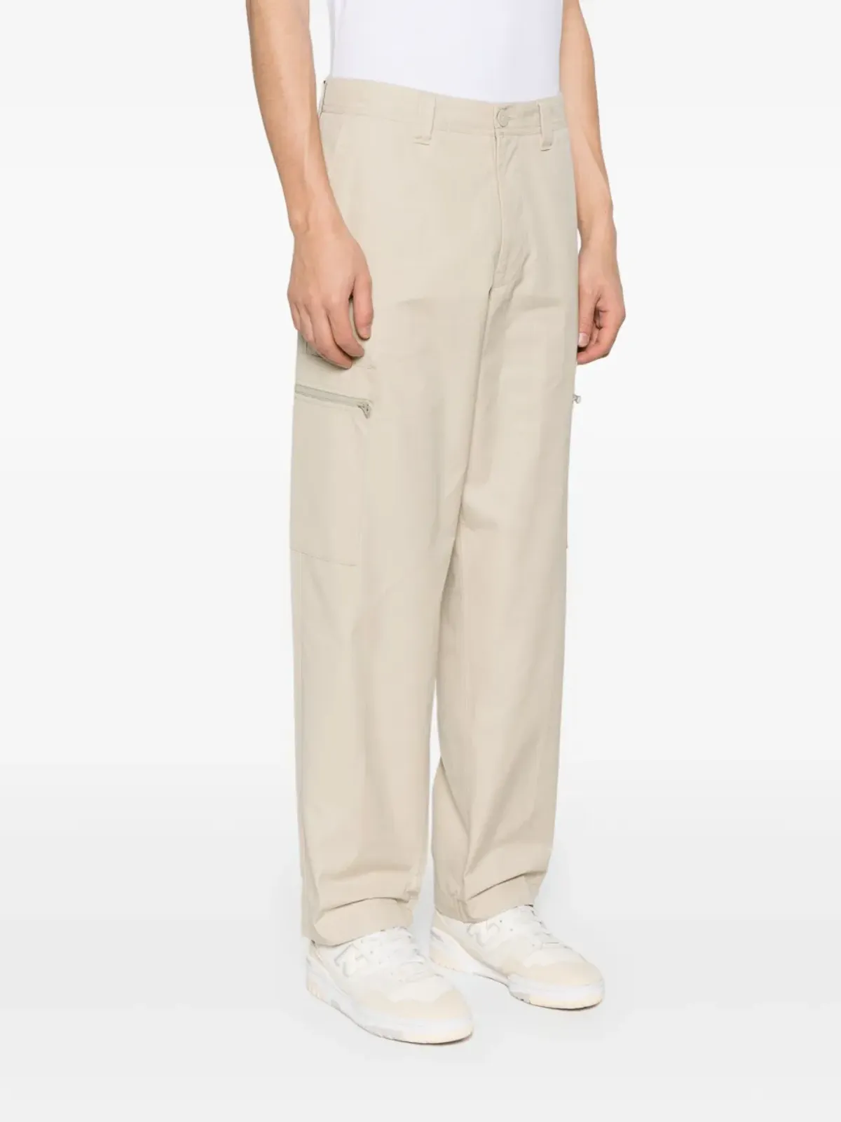 Stone Island コンパスバッジ ワイドレッグパンツ - ニュートラルカラー - 画像3