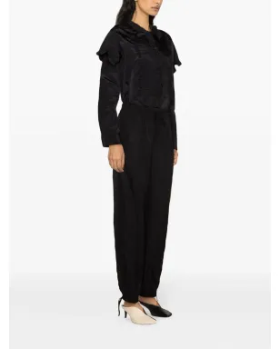 Jil Sander ラッフル付きボタンアップ ブラウス - ブラック - サムネイル3