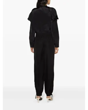 Jil Sander ラッフル付きボタンアップ ブラウス - ブラック - サムネイル4