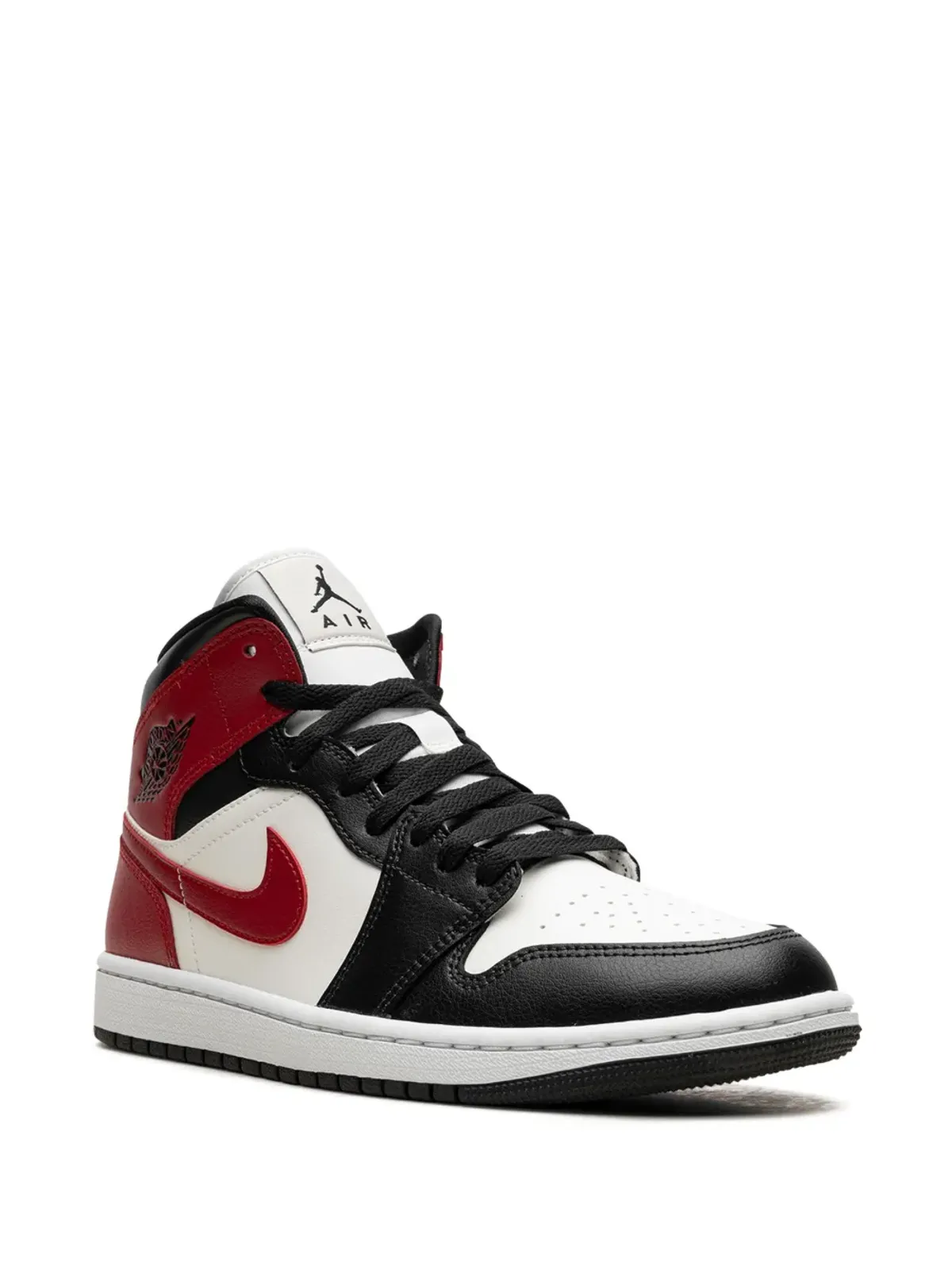 Jordan エア ジョーダン 1 ミッド「ブラックトゥ」スニーカー - ホワイト - 画像2