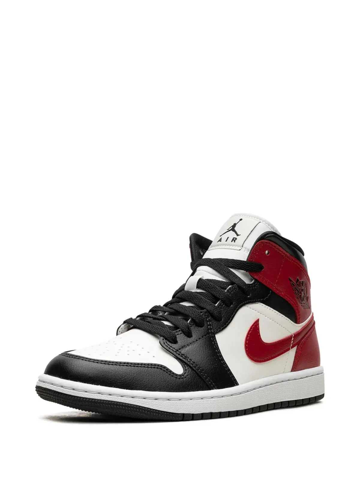 Jordan エア ジョーダン 1 ミッド「ブラックトゥ」スニーカー - ホワイト - 画像4