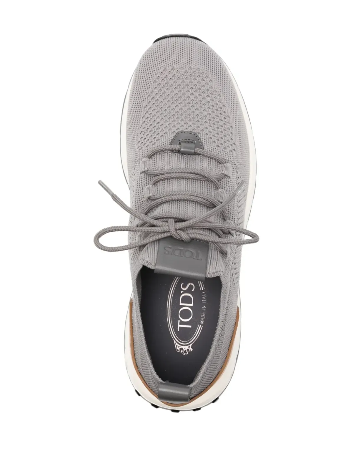 Tod's レースアップソックスニーカー - グレー - 画像4
