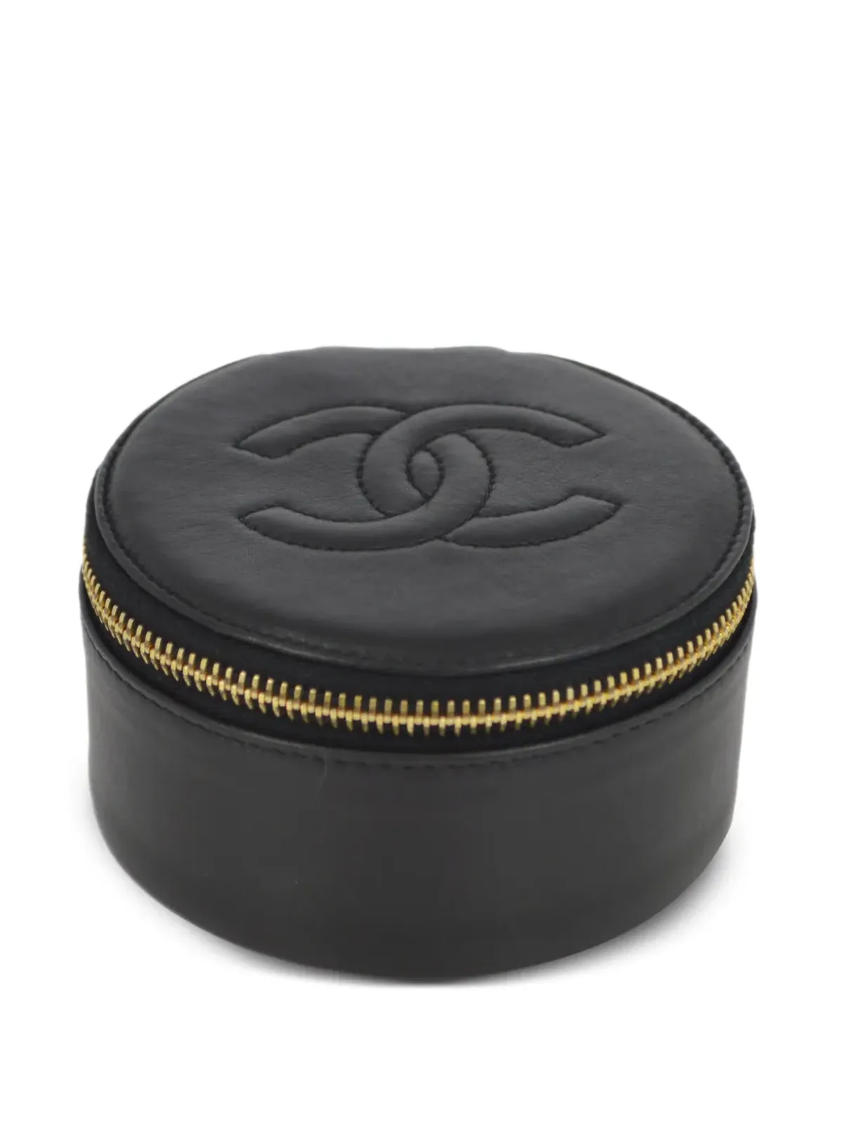 CHANEL ビンテージ 1997年頃 CCレザー ジュエリーポーチ - ブラック - 画像1